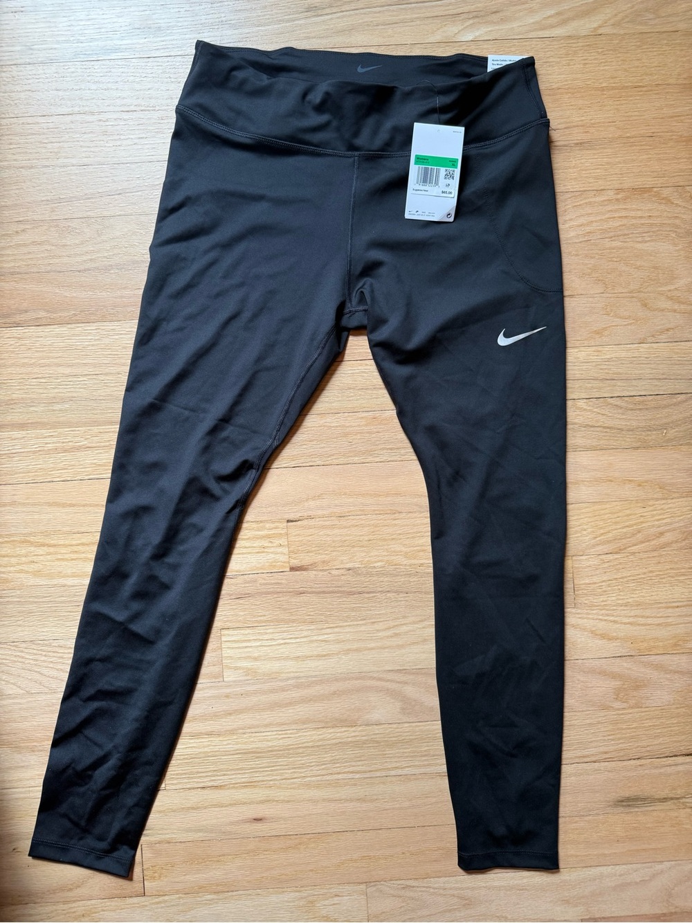 Nike Black Leggings with White Swoosh